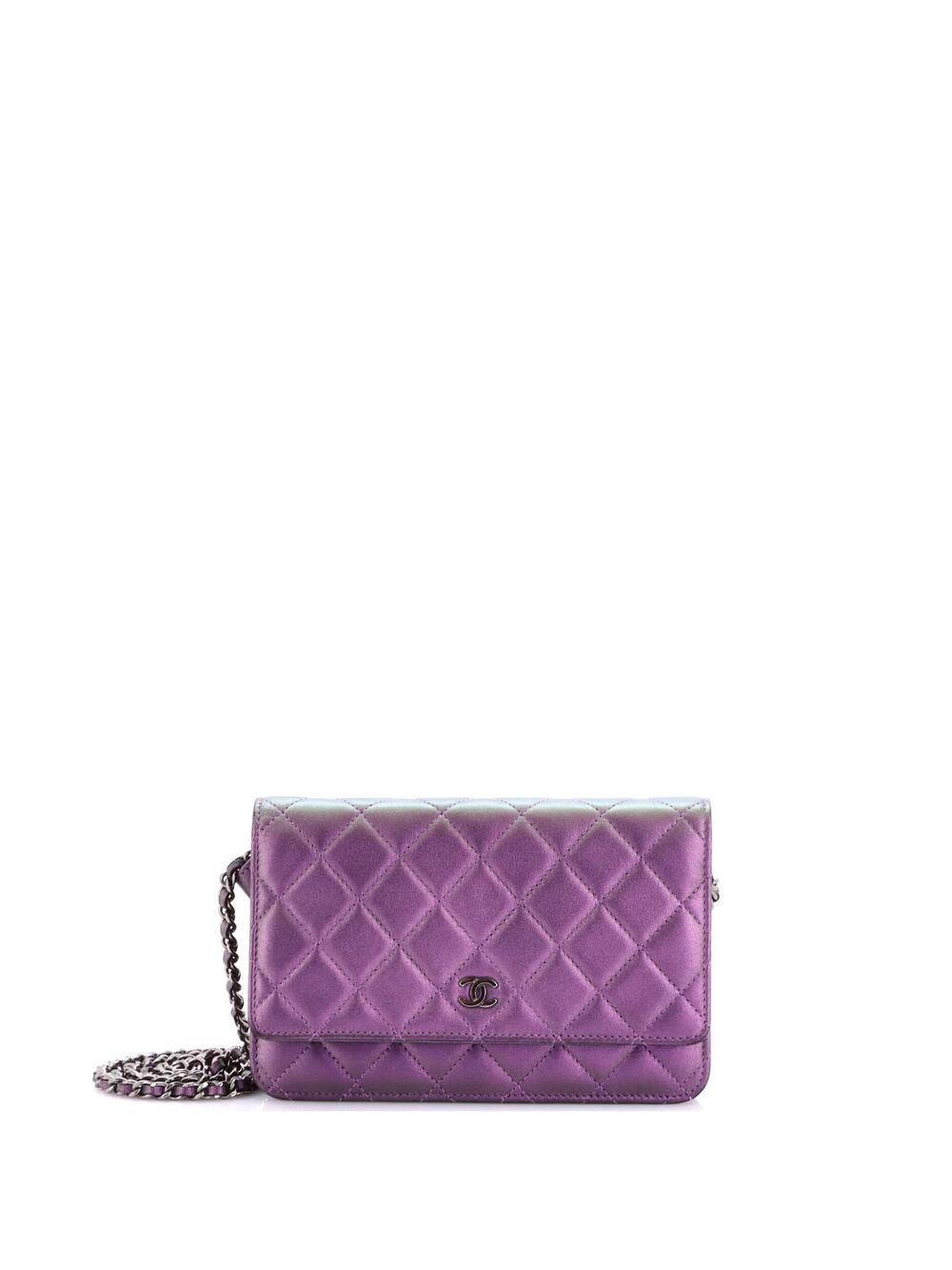Chanel Wallet On Chain Quilted Metallic #371000C31B